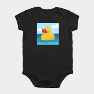 Yellow Rubber Duck Baby Bodysuit